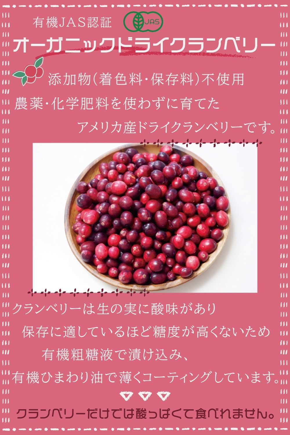 MYSiG オーガニックドライクランベリー100g - サムネイル2