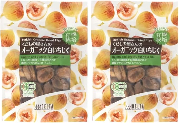 [2袋] オーガニック白イチジク 620ｇ×2袋