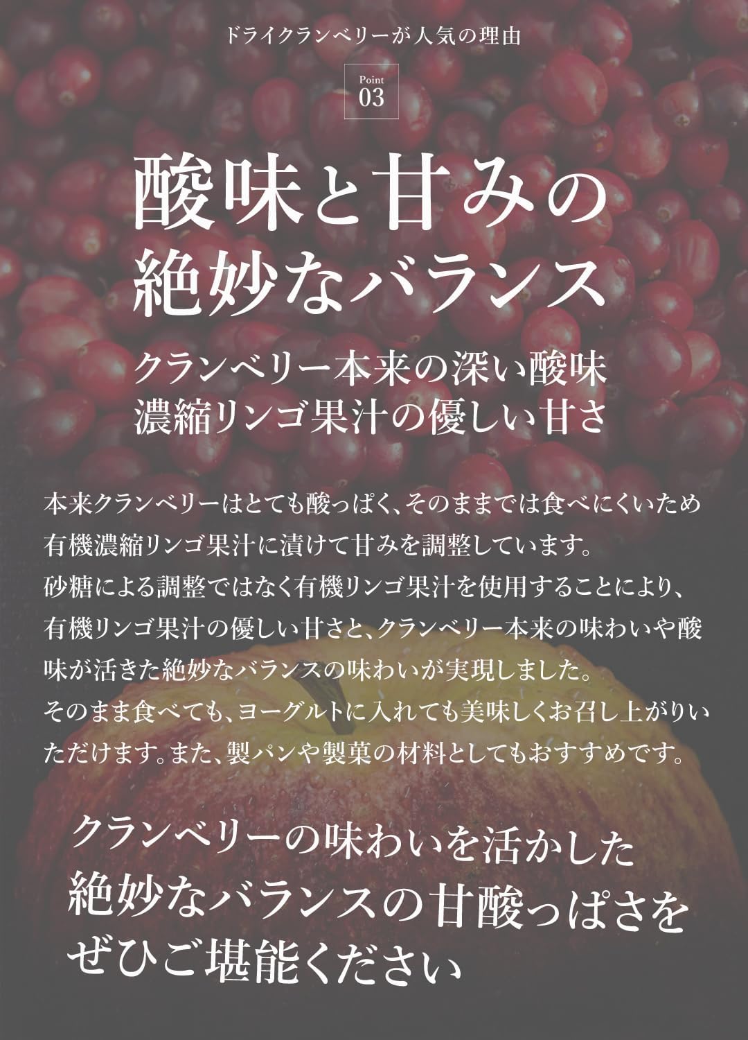 San'ta Rosa (サンタローサ) ドライクランベリー 100g - サムネイル8