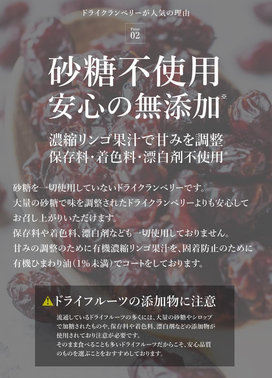 San'ta Rosa (サンタローサ) ドライクランベリー 500g - サムネイル7