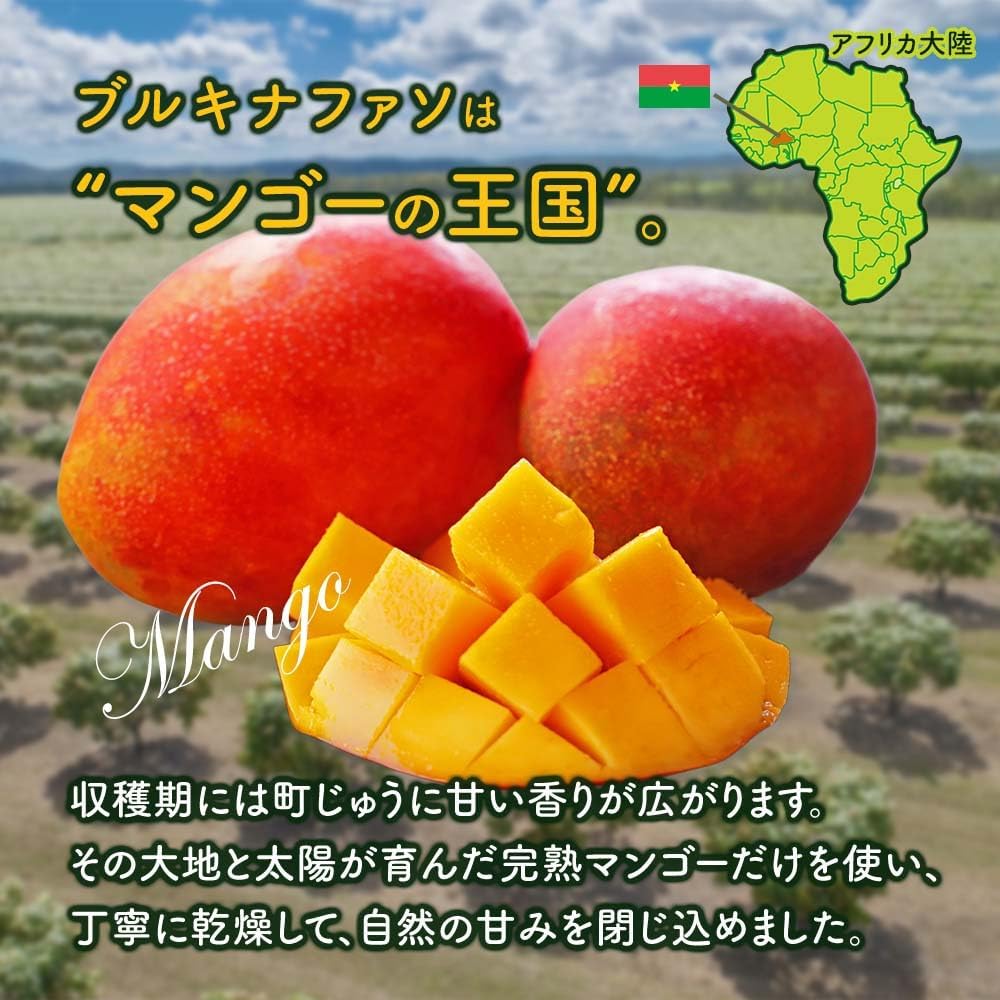 有機ドライマンゴー オーガニック 無添加 砂糖不使用 (500g - サムネイル3